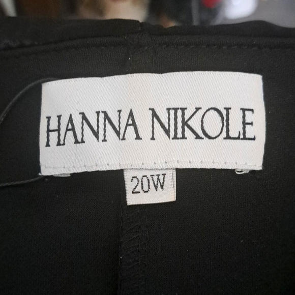 Hanna Nikole Sleeveless Cape Dress Chiffon Overlay Bodycon Pencil Dress 20W NWT - Picture 11 of 12